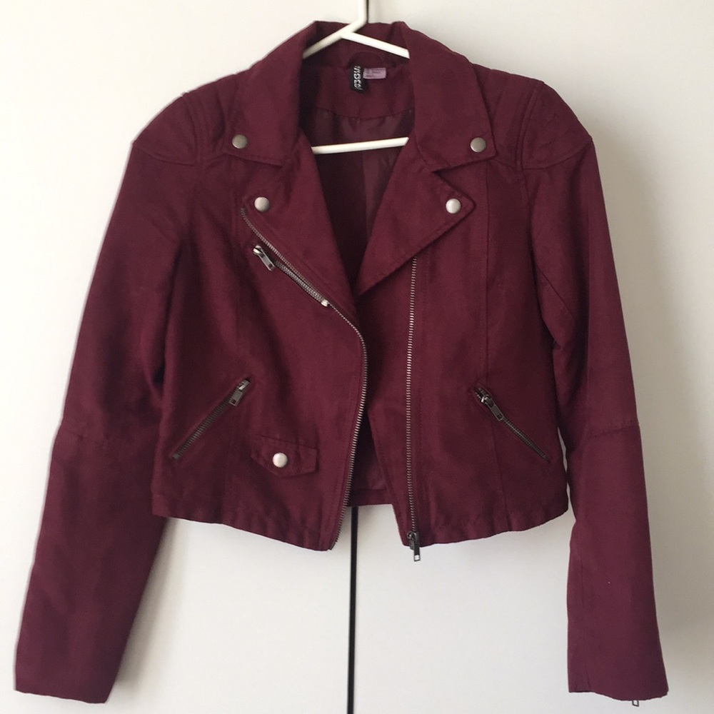 H&M Faux Suede Moto Jacket
